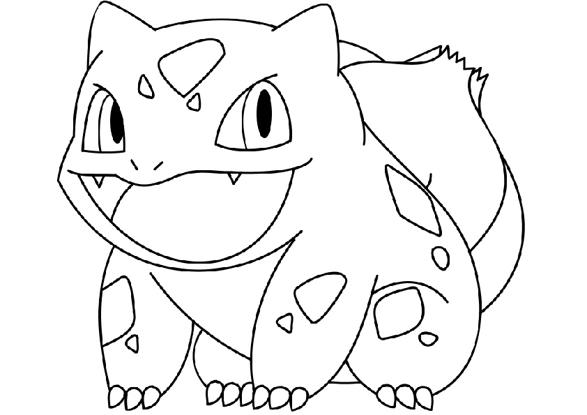 Bulbasaur Grass Pokemon Coloring Pages