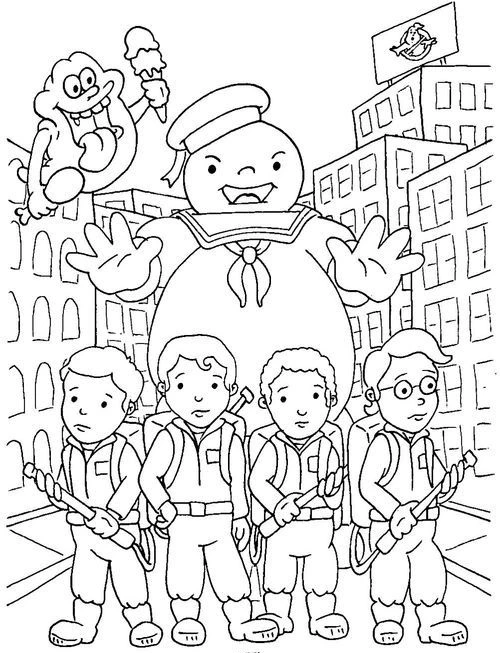 Ghostbusters Kids coloring pages