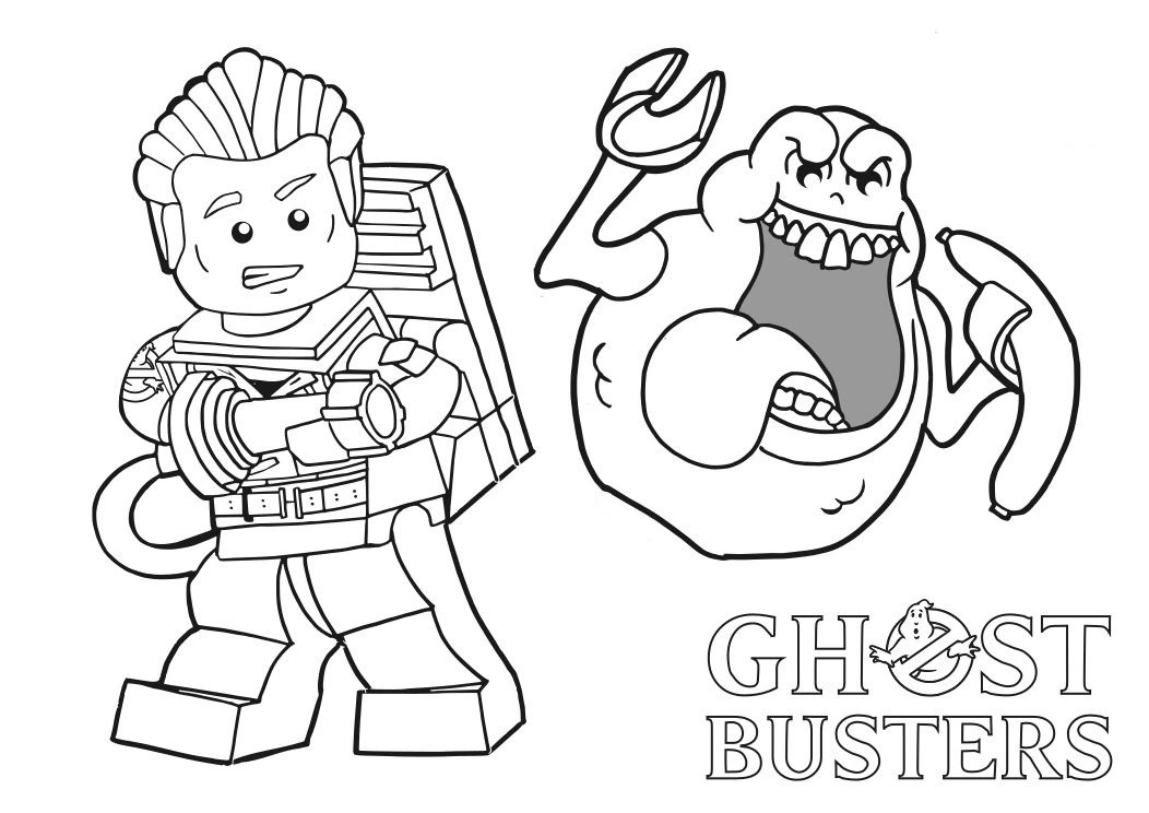 Ghostbusters Lego Style Coloring Pages