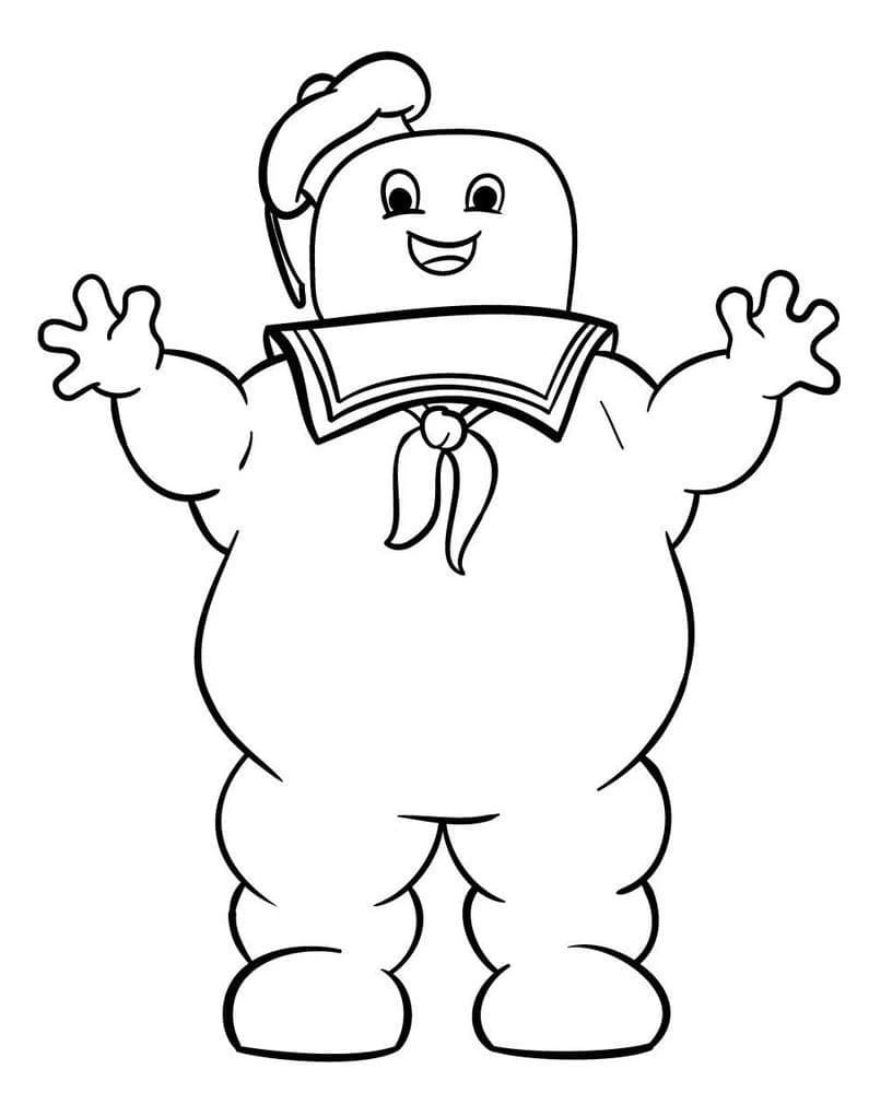 Happy Ghostbusters Coloring Page