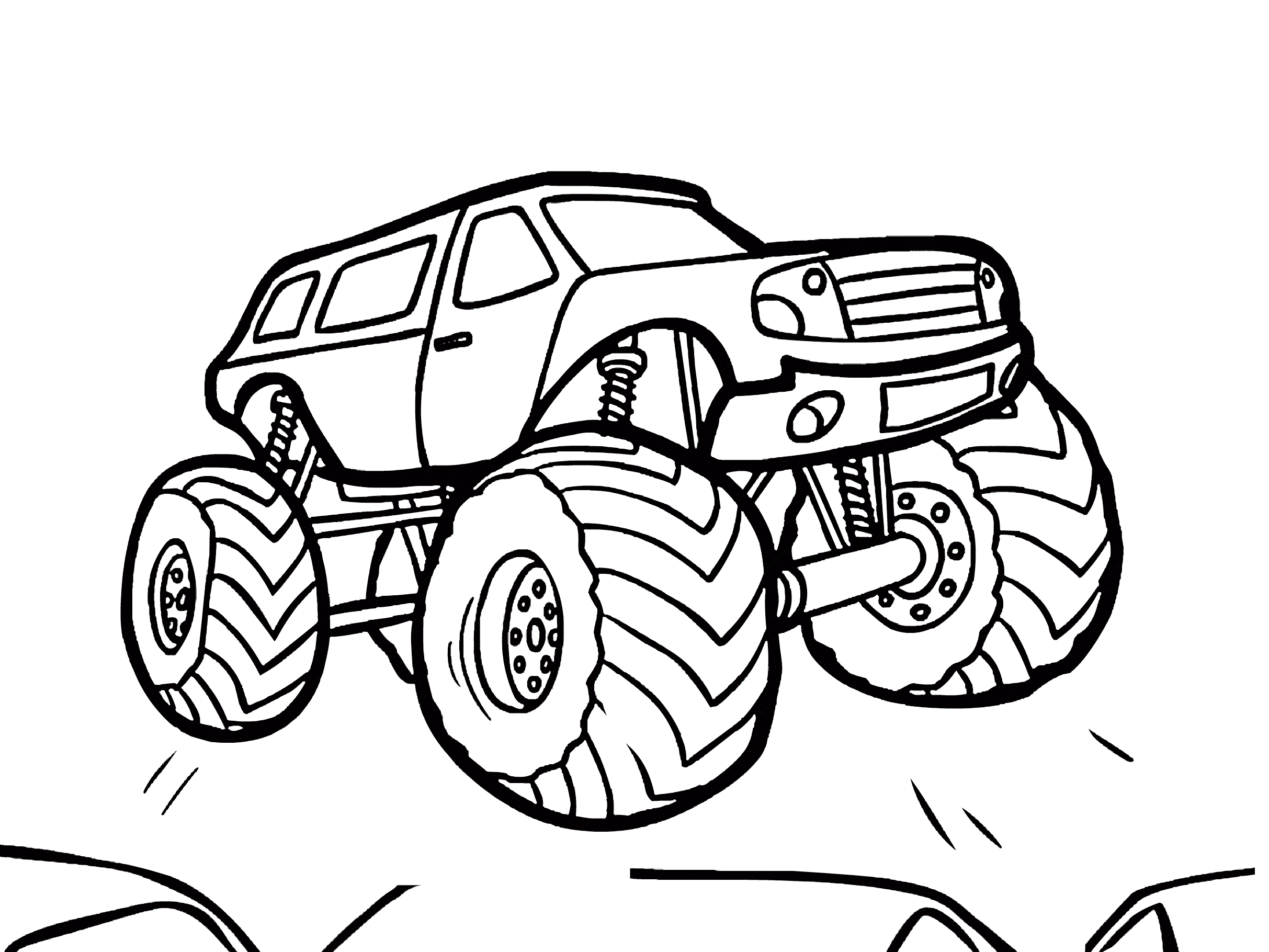 Printable Monster Truck Coloring Pages For Boys Print Color Craft