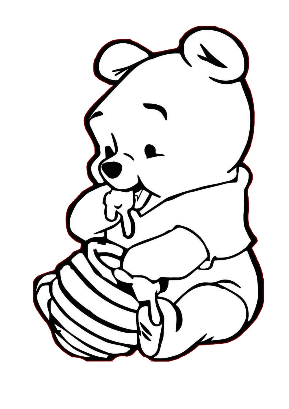 piglet coloring page printable the book of pooh