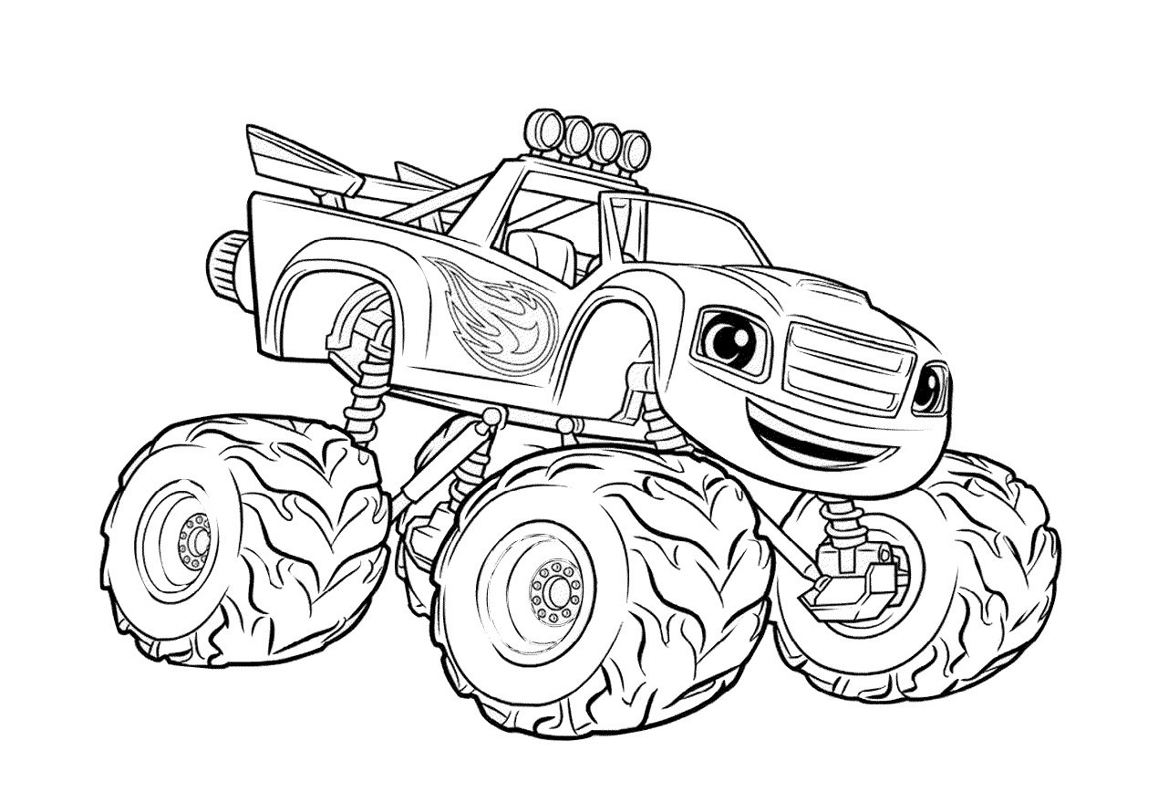 Printable Monster Truck Coloring Pages For Boys Print Color Craft