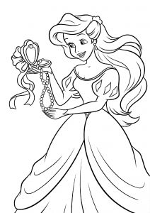 Disney Princess Ariel The Little Mermaid Coloring Pages