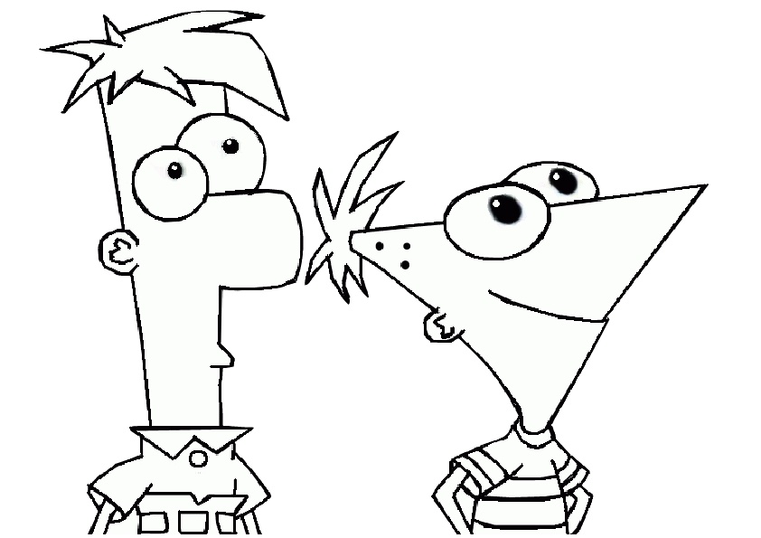 Free Printable Phineas and Ferb Coloring Pages