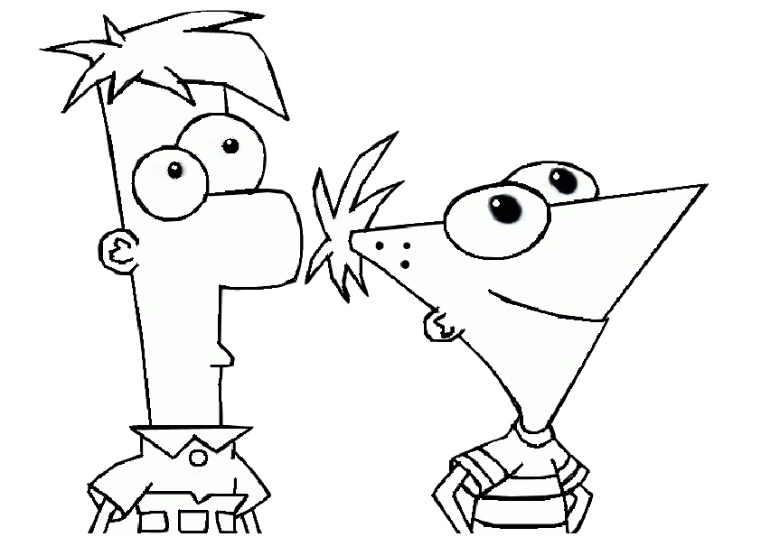 Download 16 Printable Phineas and Ferb Coloring Pages - Print Color Craft