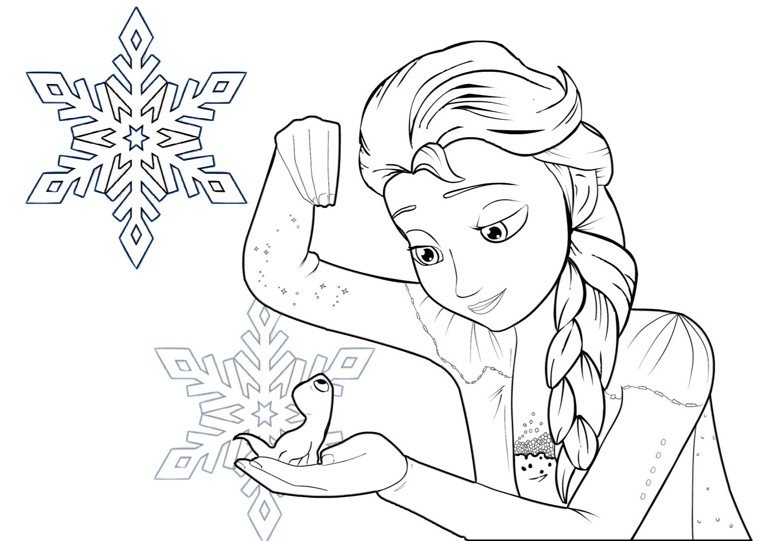 Download Frozen 2 Princess Elsa Coloring Pages - Print Color Craft