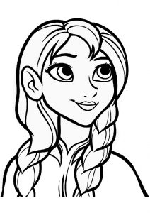 Princess Anna Frozen Free Printable Coloring Pages