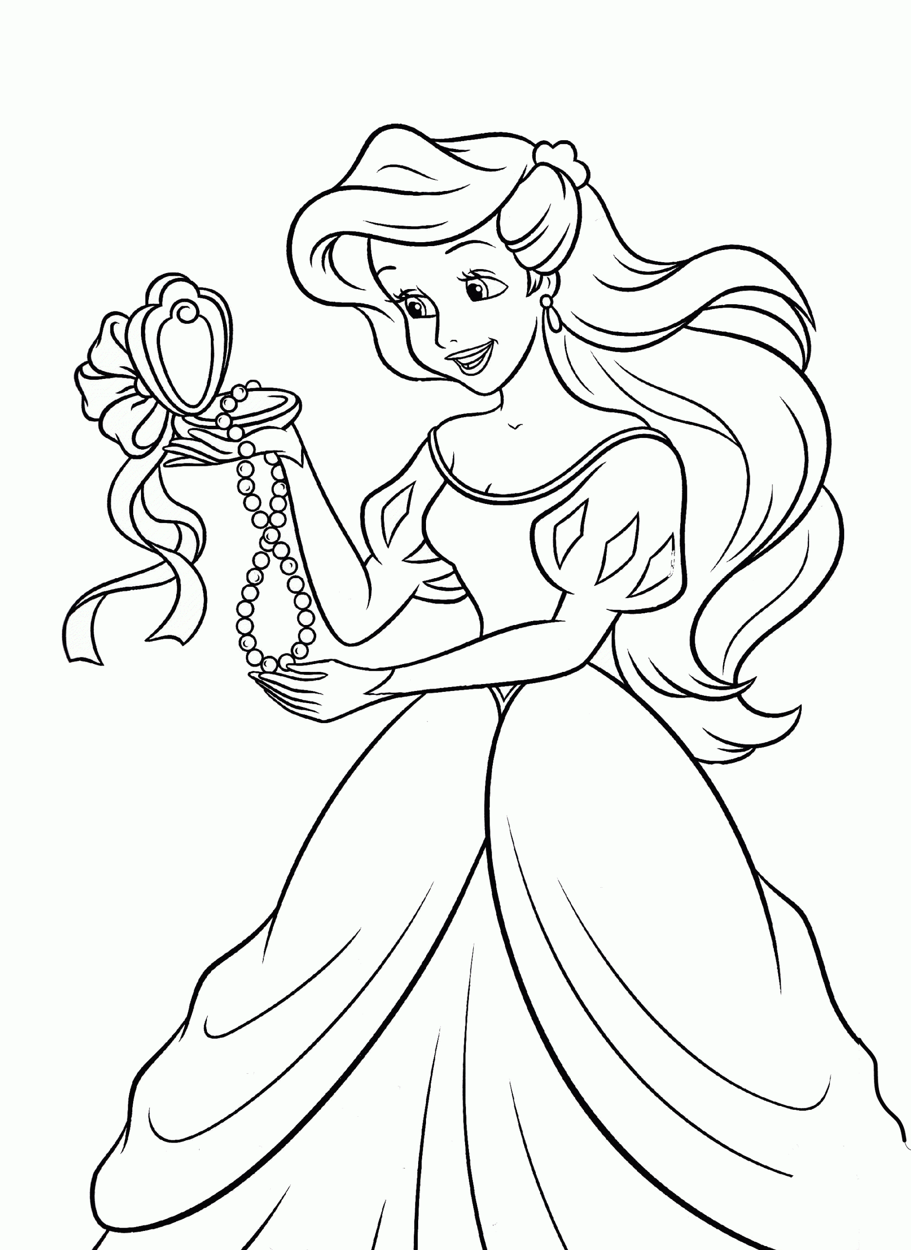 33 Disney Princess  Coloring Pages for Girls Print Color 