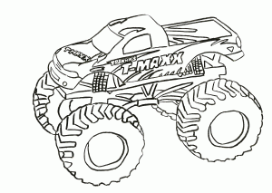 T Maxx Printable Monster Truck Coloring Pages