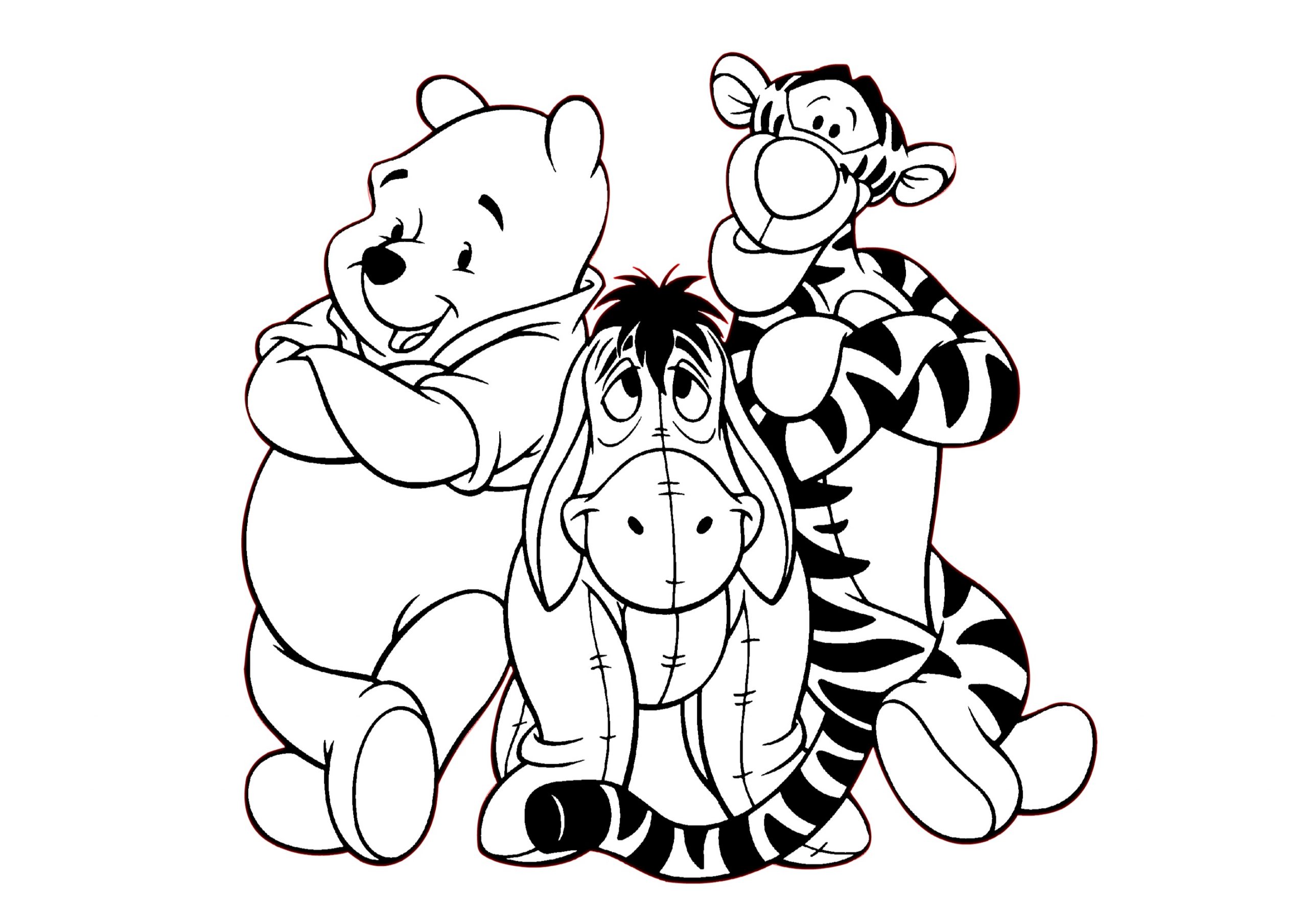 winnie the pooh and friends drawings