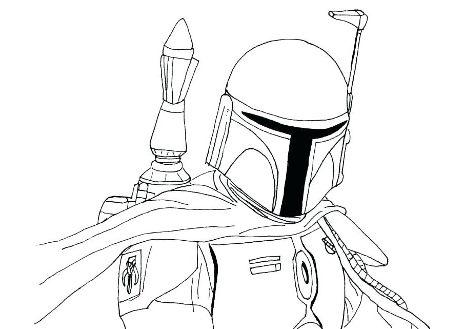 Download Boba Fett Star Wars Coloring Pages Genetic Clone of Jango Fett Bounty Hunter - Print Color Craft