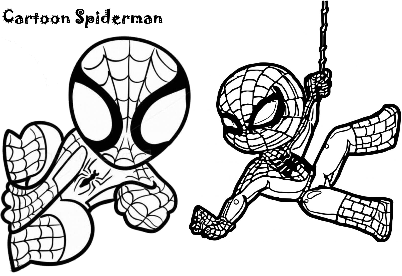 Cute Easy Printable Spiderman Coloring Pages 2020 Print Color Craft