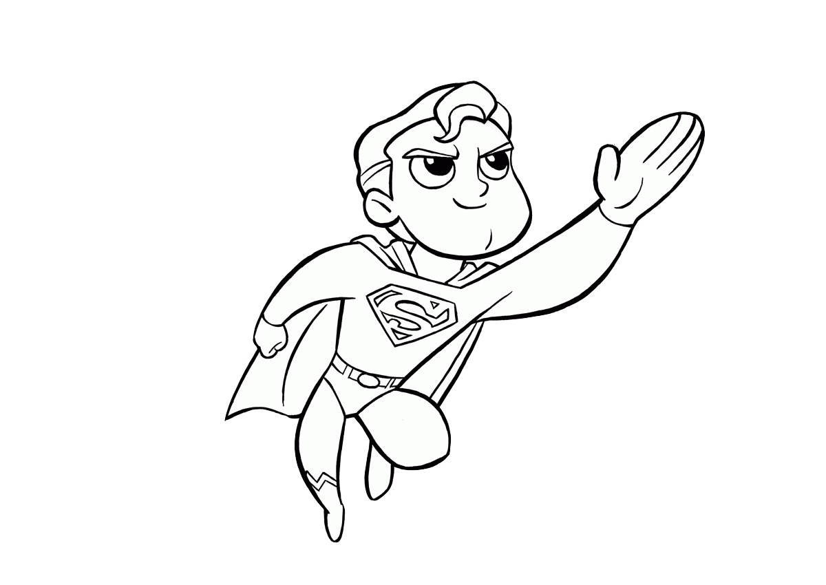 Cute Baby Superman Coloring Pages