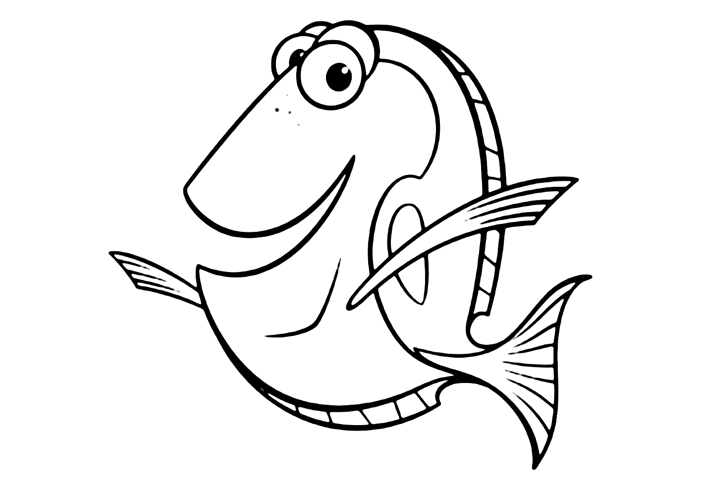 Cute Dory Finding Nemo Coloring Pages