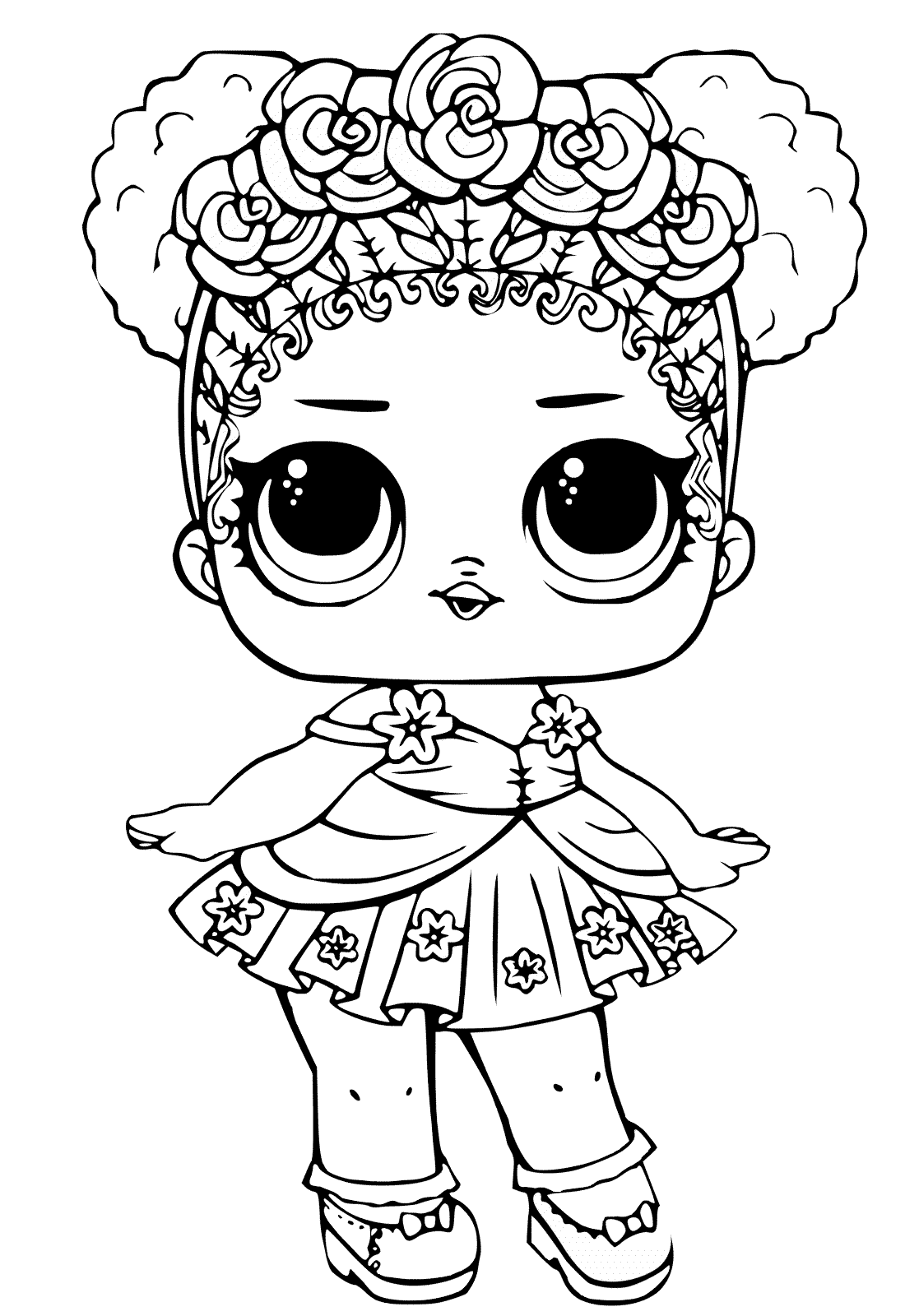 Cute LOL Surprise Doll Girls Coloring Pages
