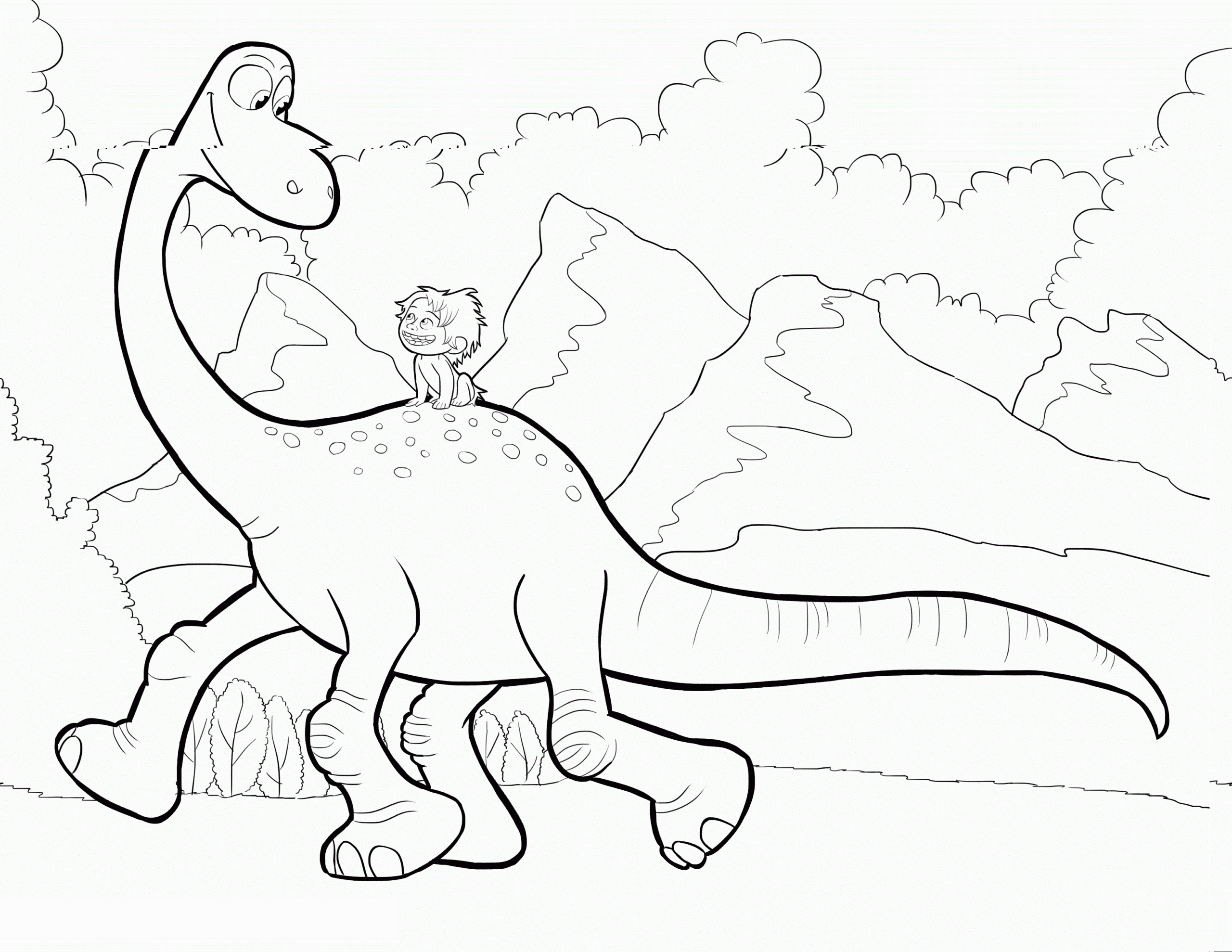 Disney Good Dinosaur Coloring Page