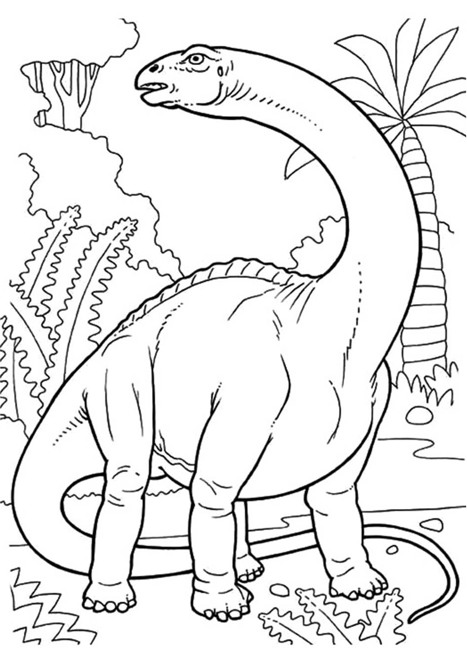 Dinosaur Coloring Pages Updated Printable Pdf Print Preschool 