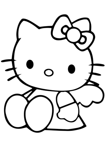 Printable Hello Kitty Coloring Pages: Cute and Easy » Print Color Craft