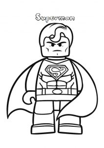 Lego Superman Coloring Pages