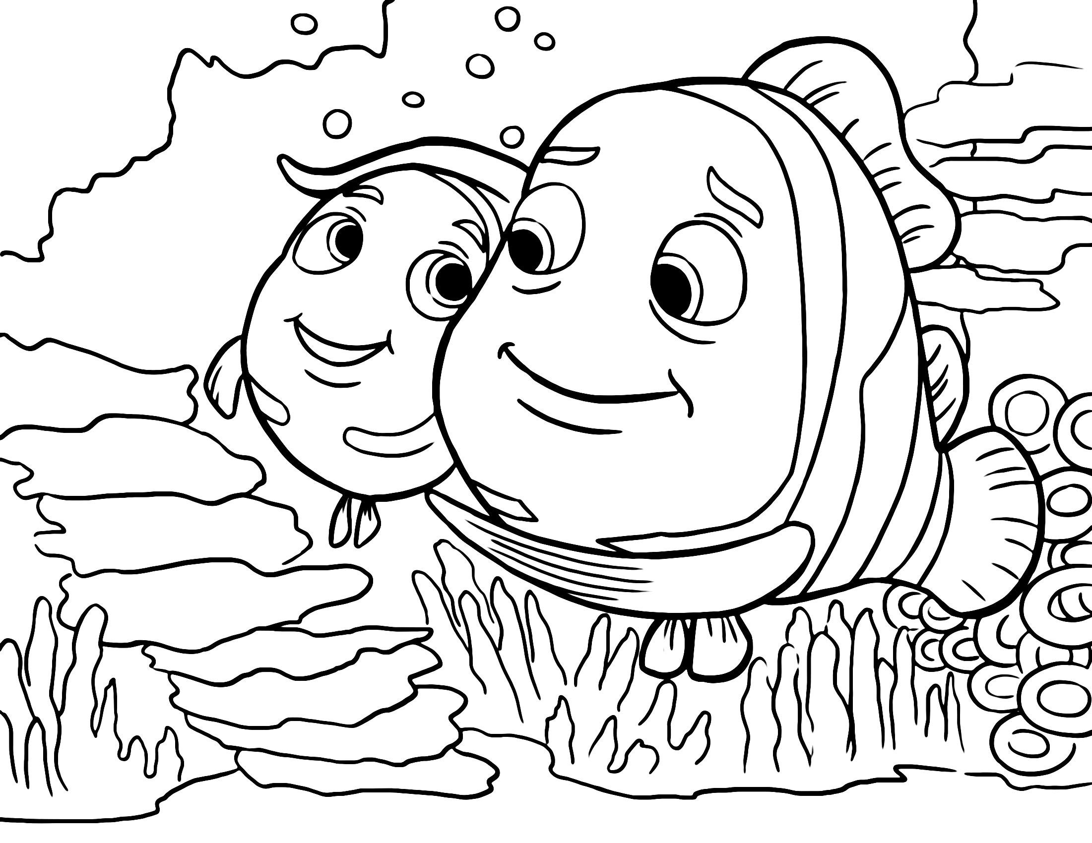 Finding Nemo Printable Coloring pages » Print Color Craft