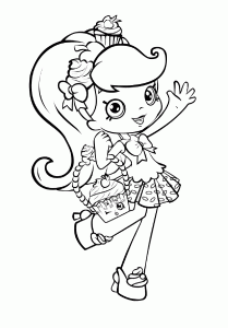 Shopkins Adorable Little Girls Coloring Pages