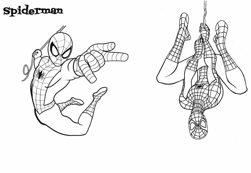Download Cute & Easy Printable Spiderman Coloring Pages (2020) - Print Color Craft