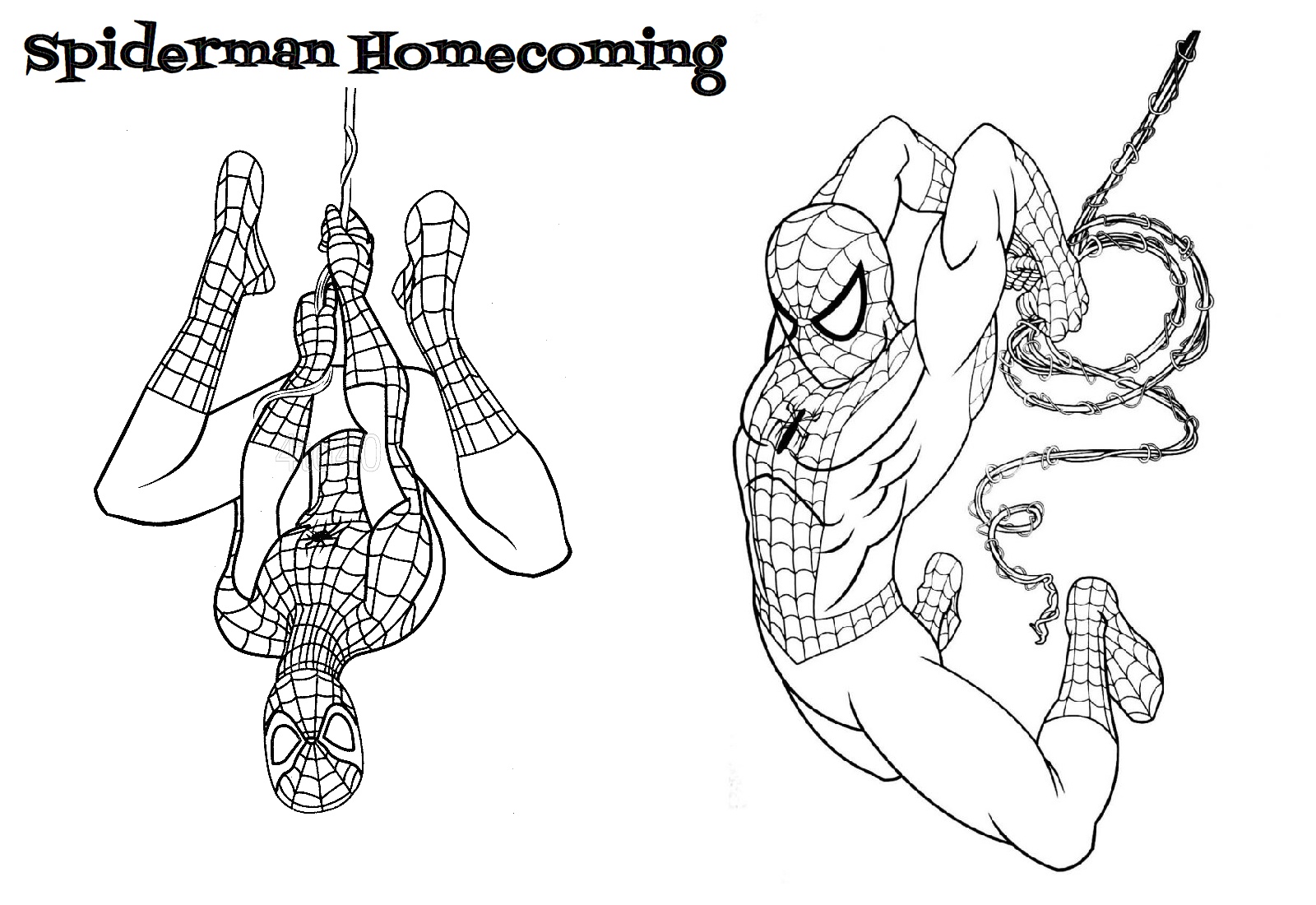 Download Cute & Easy Printable Spiderman Coloring Pages (2020) - Print Color Craft