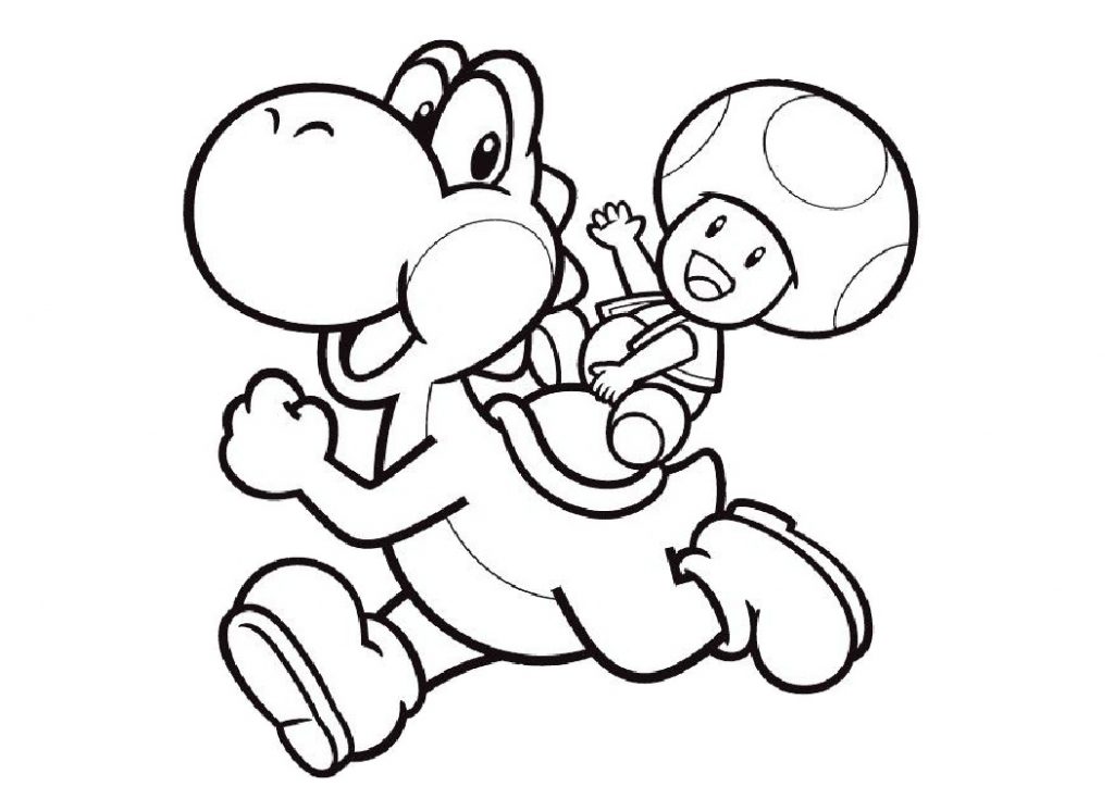 Download Yoshi Coloring Pages for Kids - Print Color Craft