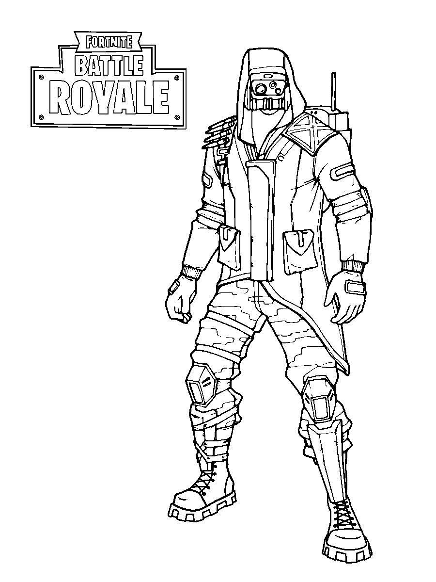 Archetype Battle Royale Fortnite Coloring Page