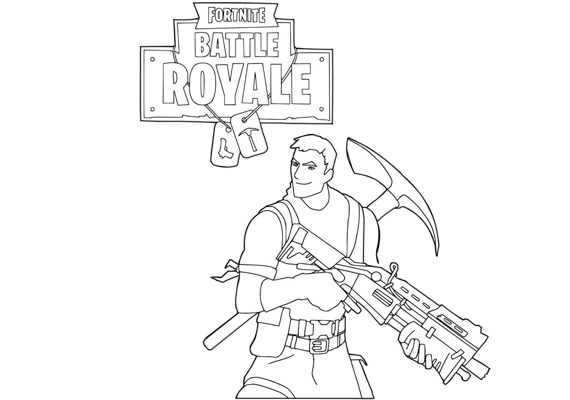Fortnite Printable Coloring Pages