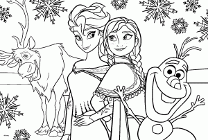 Frozen Elsa Anna Printable Coloring Pages