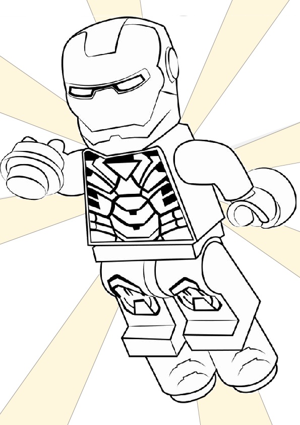 Iron Man Lego Coloring Pages