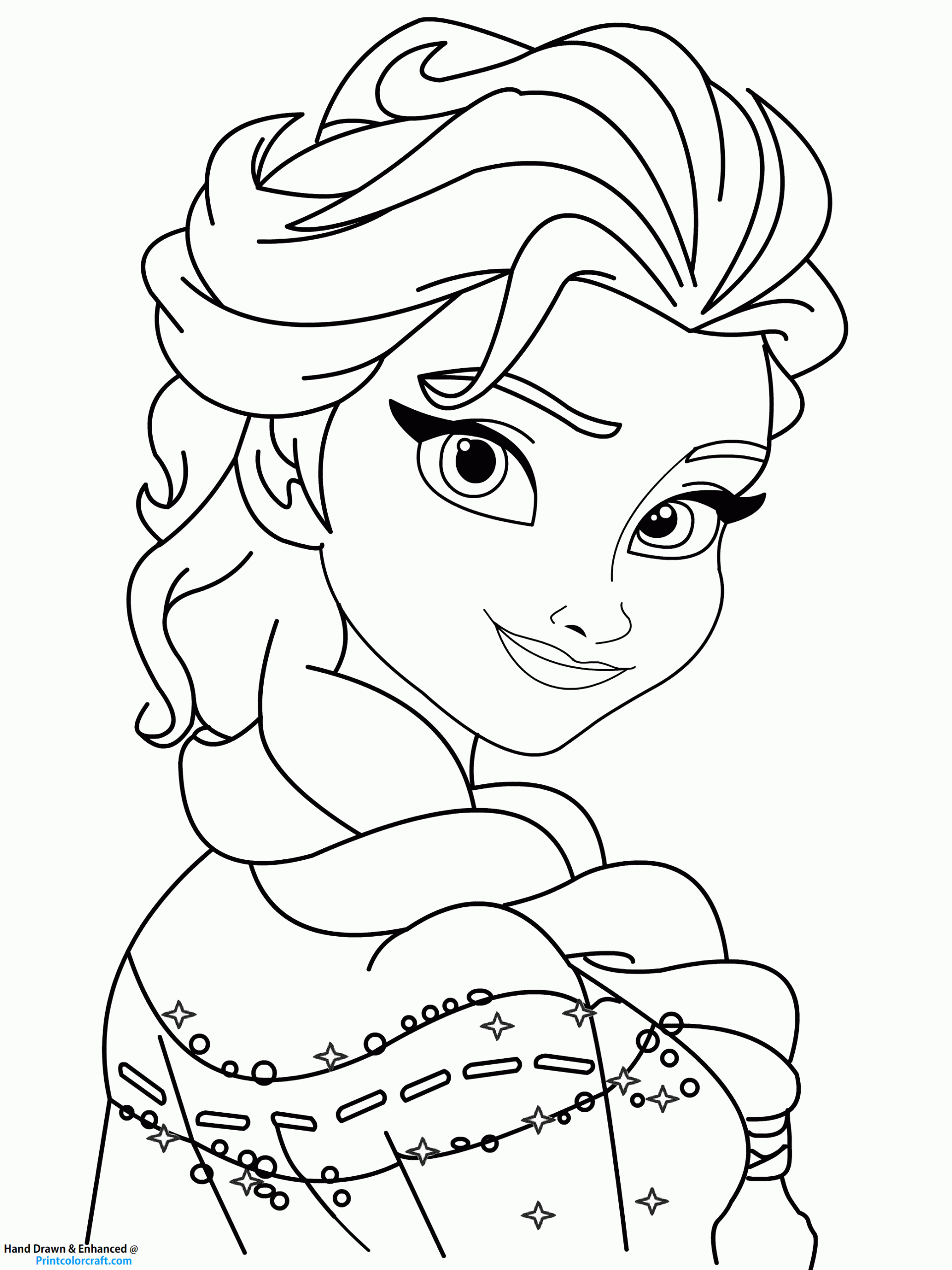 Princess Elsa Coloring Sheet