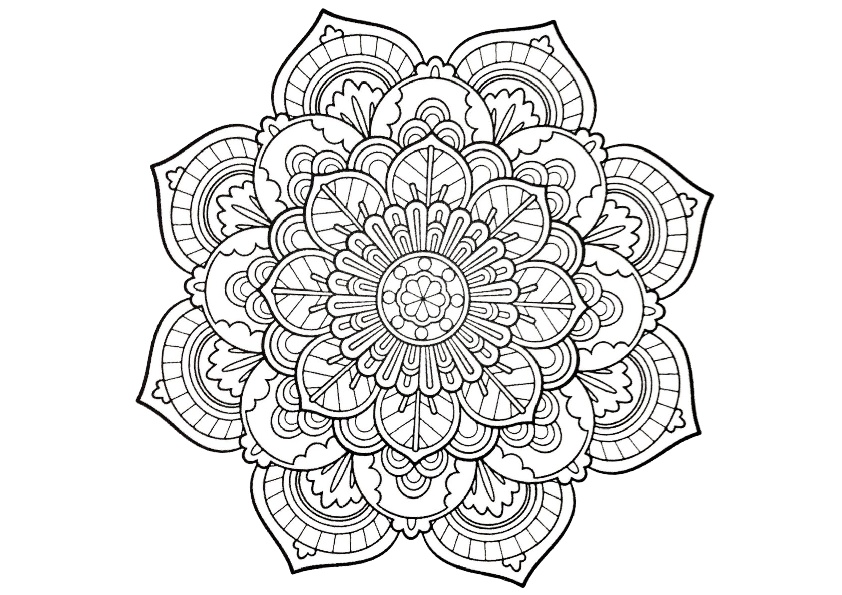 Download 42 Adult Coloring Pages: PDF Mandala & Detailed Print ...