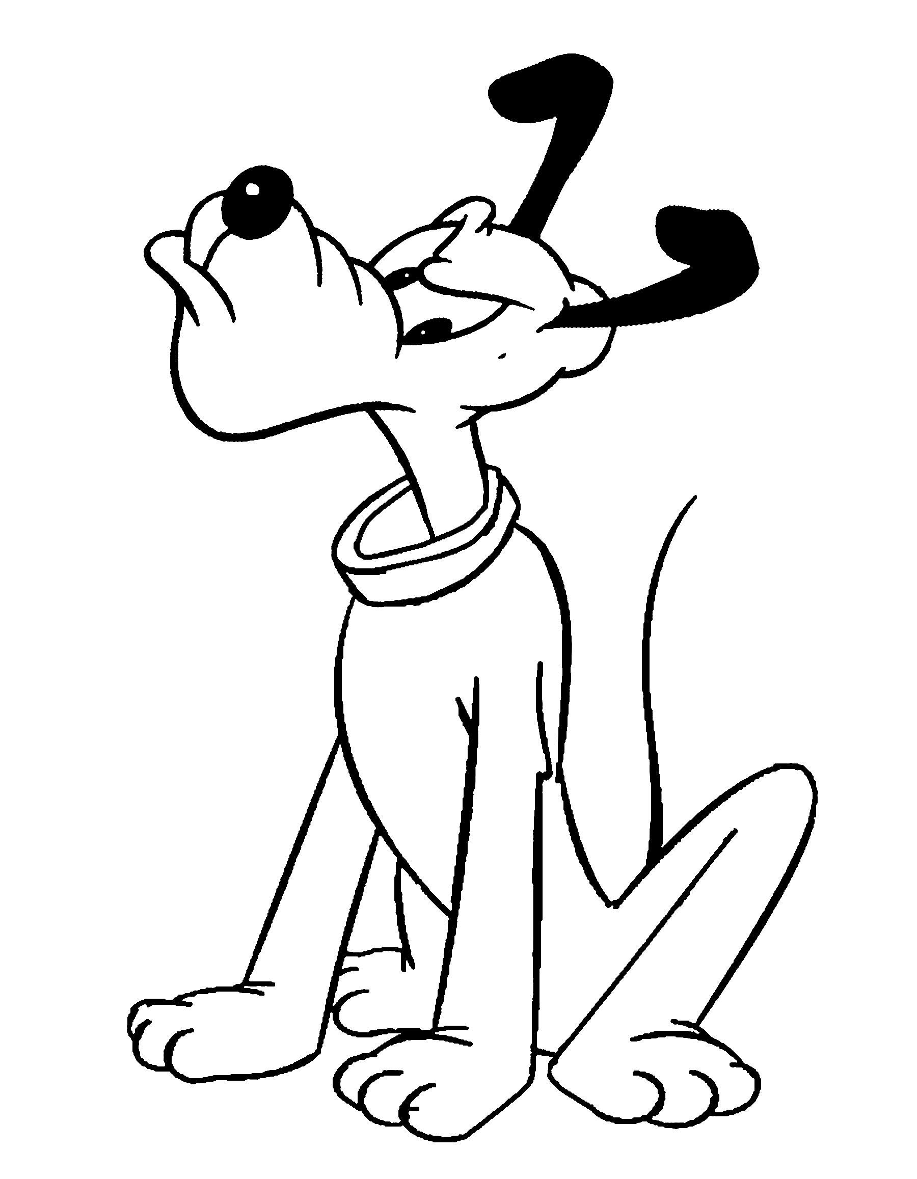 Angry Little Pluto Coloring Page