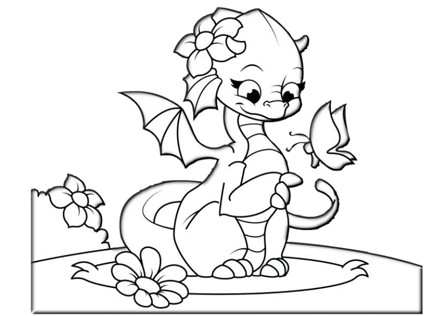 Printable Dragon Coloring Pages (Easy & Adults) » Print Color Craft