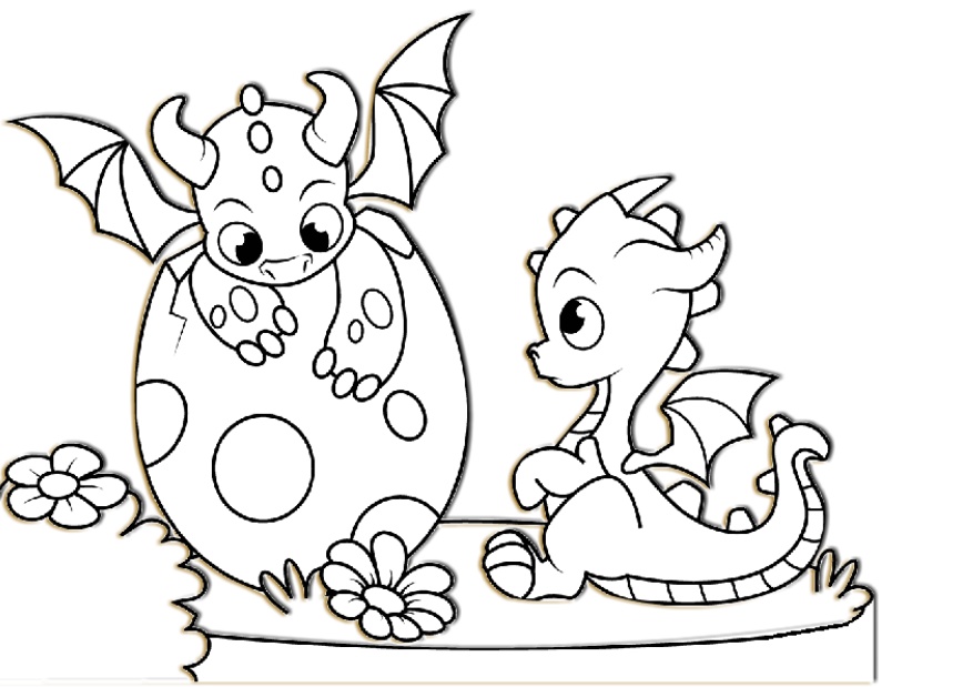 dragon coloring pages cute dragons coloring pages