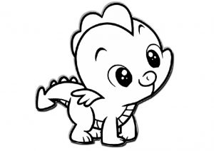 Cute Little Baby Dragon Coloring Pages