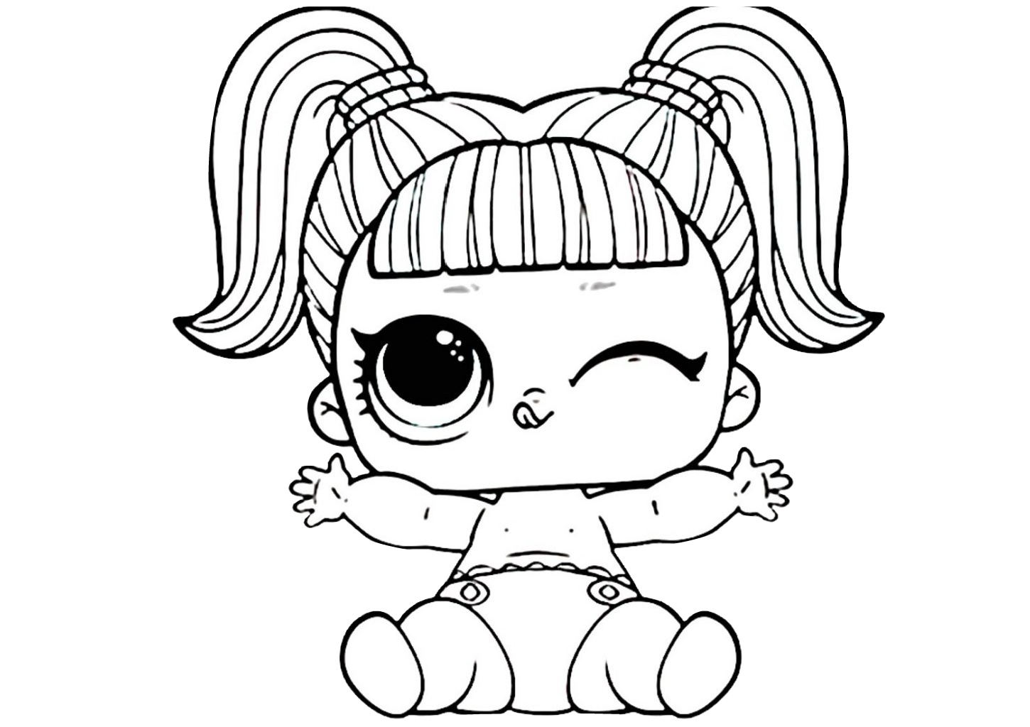 Cute lol Baby Doll Coloring Pages - Print Color Craft