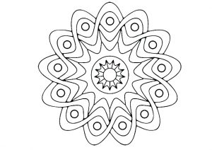 Geometry Adult Mandala Coloring Pages