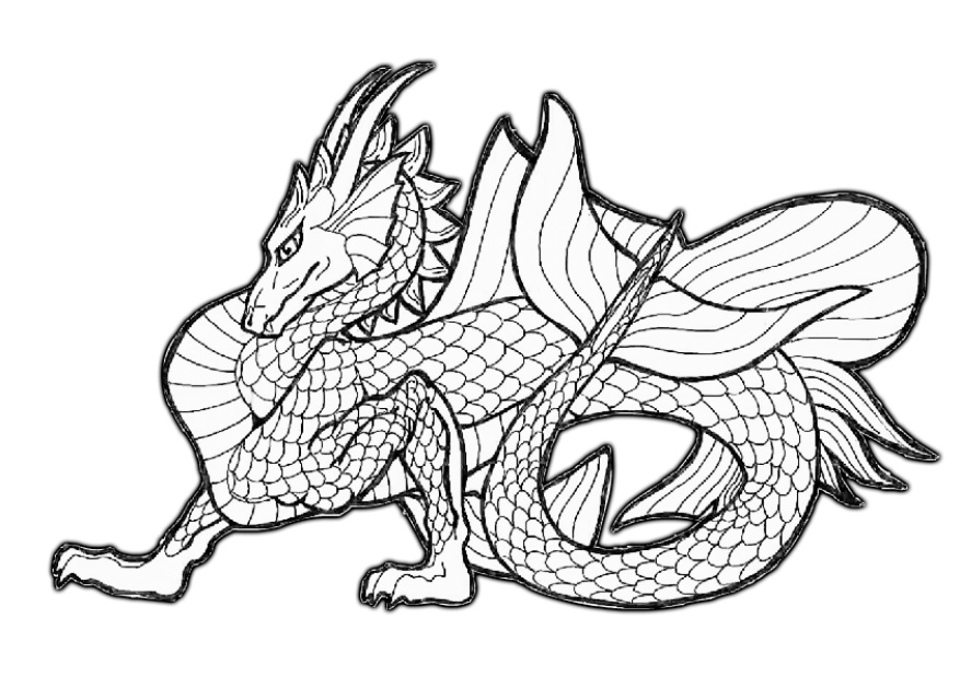 Printable Dragon Coloring Pages (Easy & Adults) » Print Color Craft