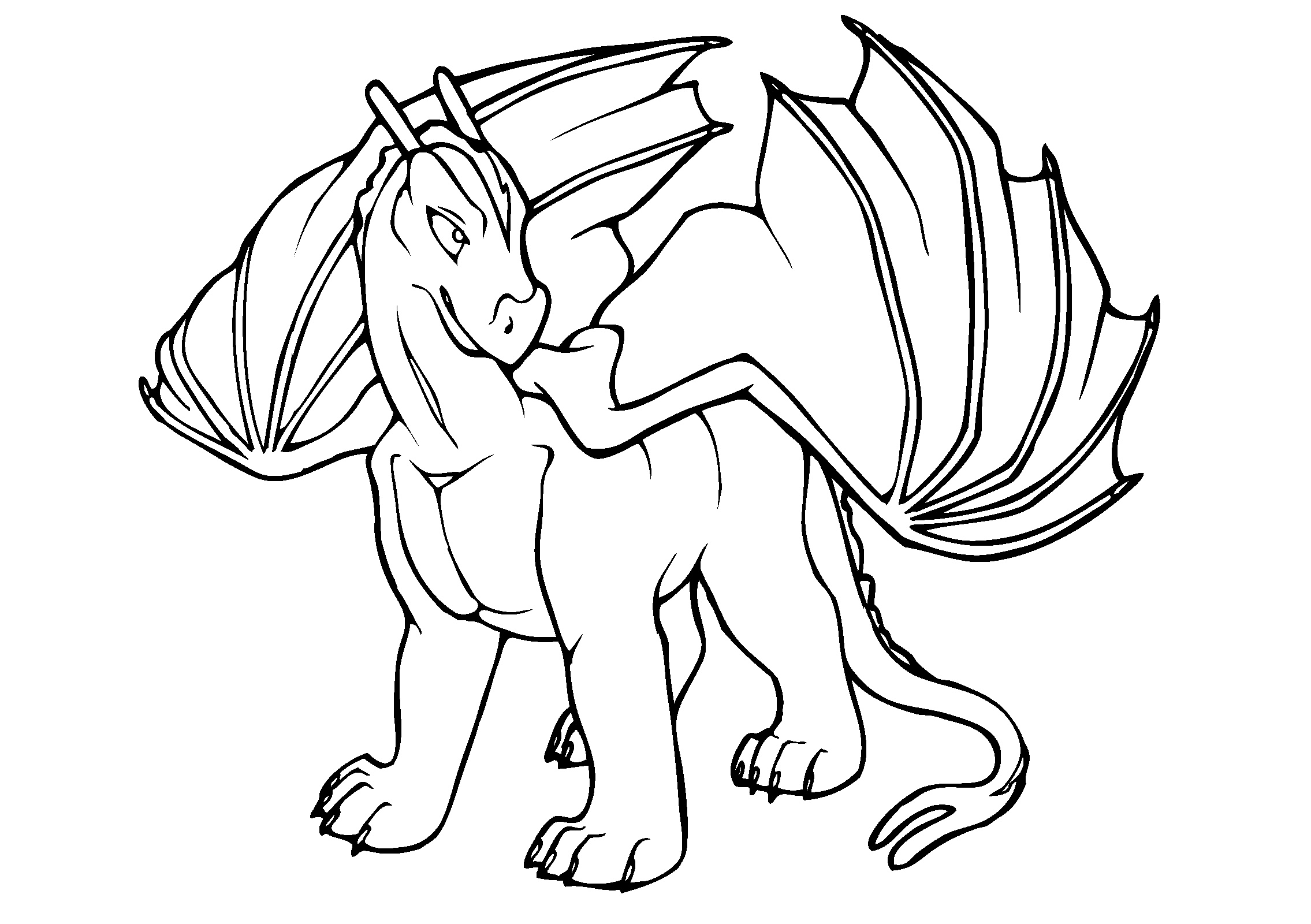 cute realistic dragon coloring pages