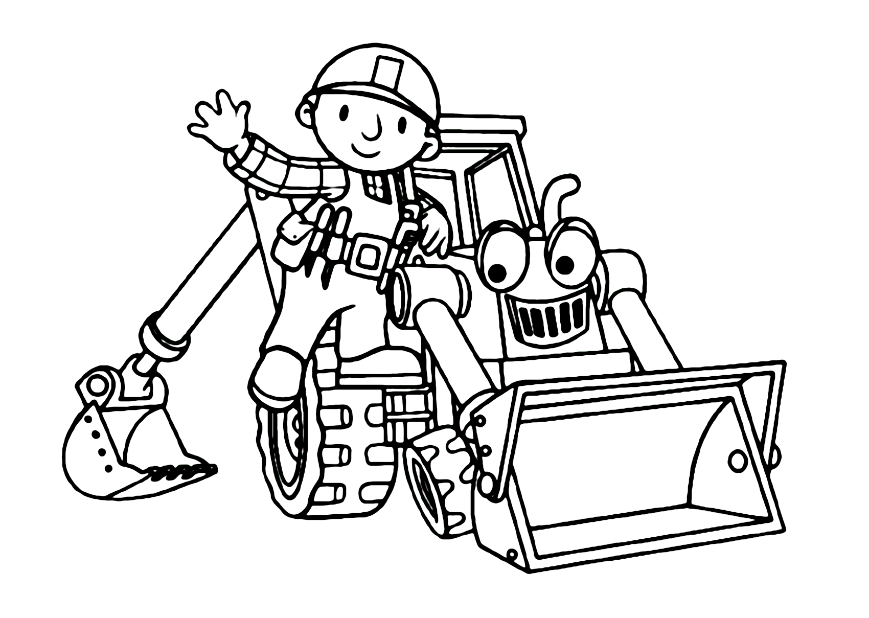 Printable Bob the Builder Coloring Page