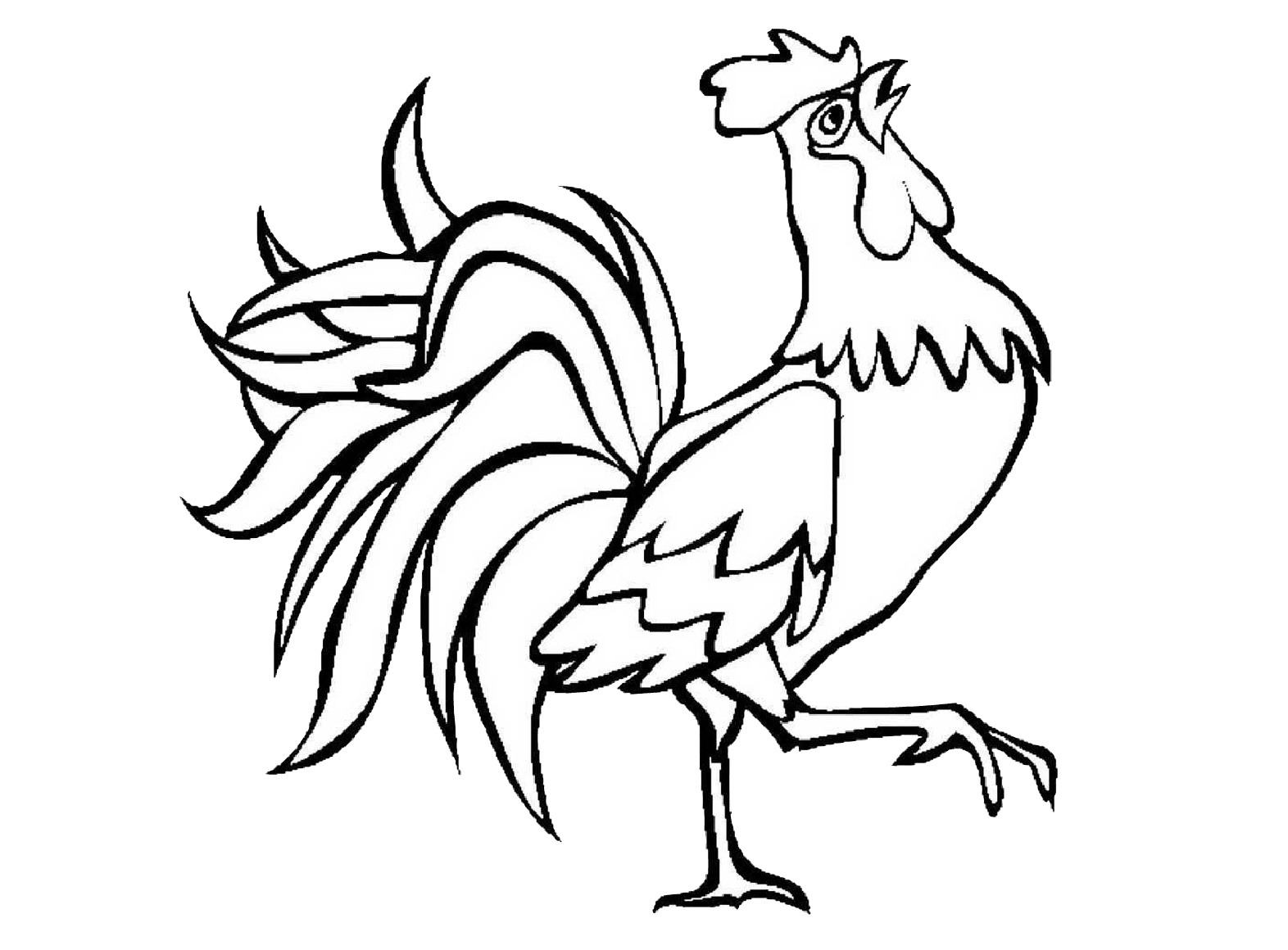 Printable Rooster Coloring Pages for Kids - Print Color Craft