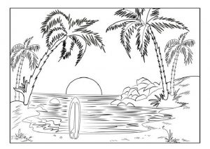 36 Summer & Beach Coloring Pages: Printable PDFs - Print Color Craft
