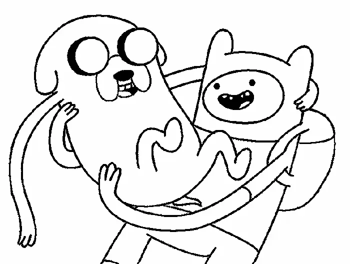 Adventure Time Animated Series Coloring pages