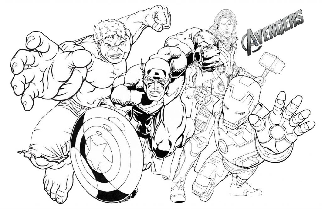 27 Printable Avengers Coloring Pages: Easy & Hard PDF -Print Color Craft