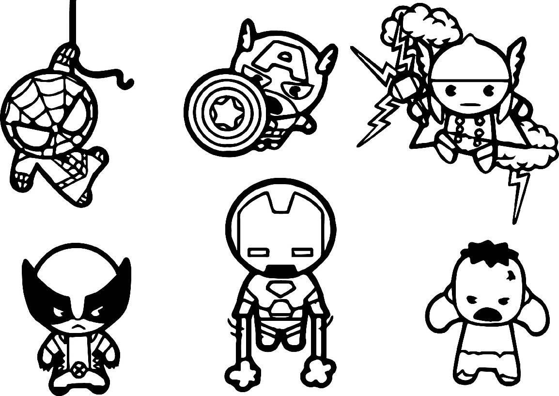 Printable Avengers Coloring Pages Kids Adults PDF Print Color Craft