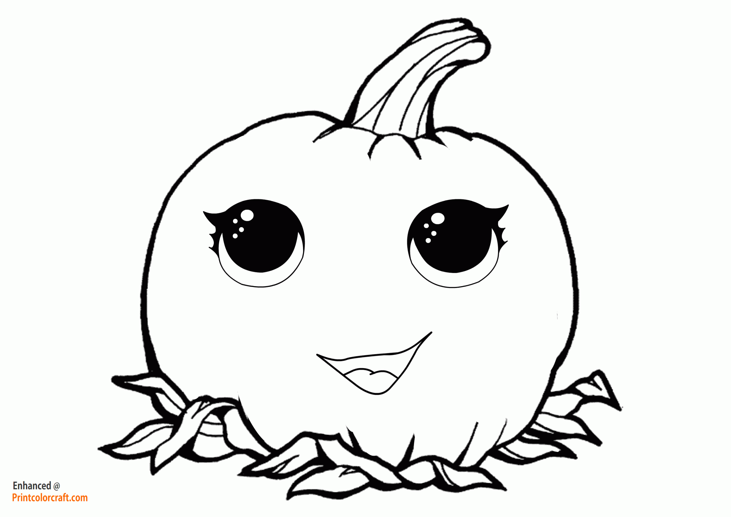Cute & Pretty Plain Pumpkin Coloring Pages for Toddlers Fall Season Activities